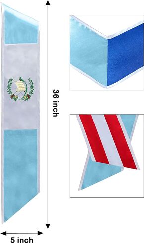 Mixed Country Flag Graduation Stole National Stole Sash 72 Inches in Saudi Arabia