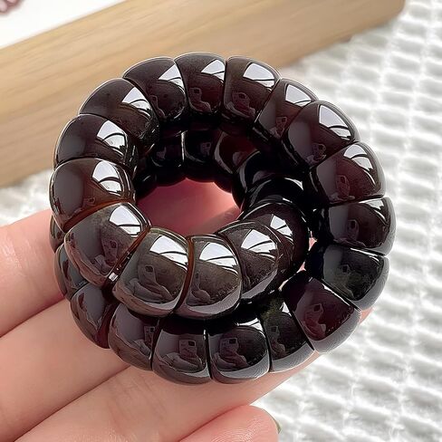 Natural Bodhi Seeds Beaded Bracelets, Fidget Toy for Effectively Alleviate Anxiety Stress, Protection Healing Bodhi Bracelet, Addictive Fidget Toy Bracelet for Women Men with Gift Box in Saudi Arabia