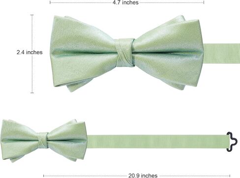 HOULIFE Bow Ties for Men Formal Satin Bowties Pre-tied Style Classic Adjustable Tuxedo Men's Bowtie for Wedding Party Prom in Saudi Arabia