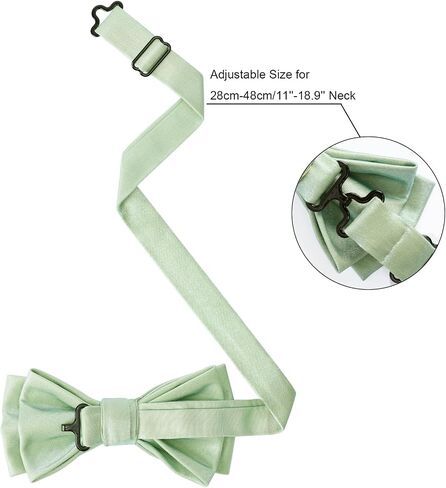 HOULIFE Bow Ties for Men Formal Satin Bowties Pre-tied Style Classic Adjustable Tuxedo Men's Bowtie for Wedding Party Prom in Saudi Arabia