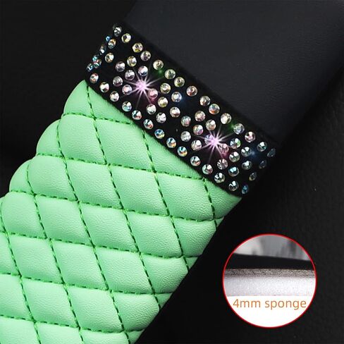 2 Pcs Auto Seat Belt Cover, Sparkling Rhinestone Shoulder Strap for a More Comfortable Driving, Harness Pads Protect Your Neck, Accessories Compatible with All Cars and Backpack (Wine Red) in Saudi Arabia