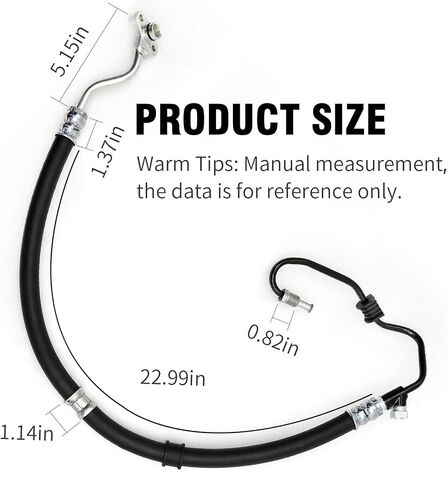 Power Steering Pressure Hose Assembly 53713-S84-A03, 53713-S84-A04 Replacement for Honda Accord 2.3L L4-1998 1999 2000 2001 2002 in Saudi Arabia