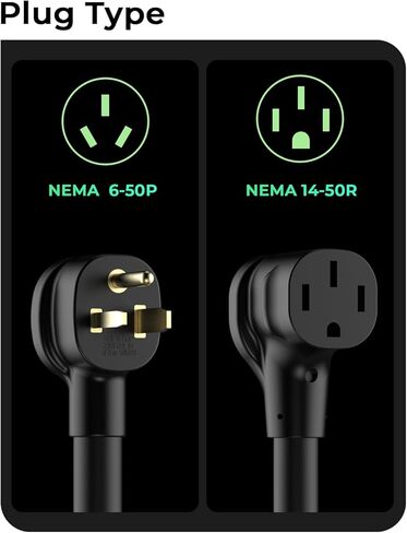 سلك محول شاحن EV من NEMA 6-50P إلى 14-50R، ومجفف 50AMP مدرج في قائمة ETL إلى محول تحويل 50AMP EV للشحن من المستوى 2 in Kuwait