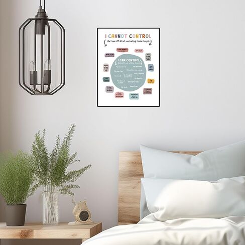 What I Can and Cannot Control Print, Therapy Office Decor, School Counselor Wall Decor, Psychology Gift, Calming Down Corner, Mental Health Poster, Therapist Gift, Classroom Decor (8X10 INCH) in Kuwait