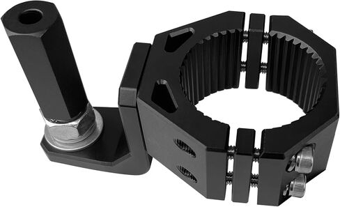 مجموعة دعامة علم UTV، مجموعة دعامة سوط إضاءة LED (أسود)، مشبك شريط لف من الألومنيوم يدور 360 درجة، يناسب تمامًا قفص لفة 1.75 بوصة 2 بوصة، تلقائي مع حامل سارية العلم لعمود علم 1/4 بوصة in Kuwait