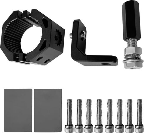 مجموعة دعامة علم UTV، مجموعة دعامة سوط إضاءة LED (أسود)، مشبك شريط لف من الألومنيوم يدور 360 درجة، يناسب تمامًا قفص لفة 1.75 بوصة 2 بوصة، تلقائي مع حامل سارية العلم لعمود علم 1/4 بوصة in Kuwait