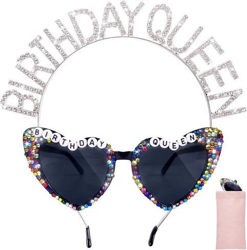 نظارات شمسية لعيد الميلاد مع تاج فتاة عيد الميلاد، تاج عصابة رأس لعيد الميلاد للنساء والفتيات in Kuwait