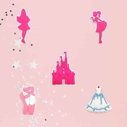 20 قطعة من سحر أحذية Preppy الوردية، سحر إكسسوارات الأحذية اللطيفة للمراهقين والأطفال البالغين، سحر تزيين الأحذية الجمالية لصنادل الانسداد، هدايا الحفلات الوردية in Kuwait