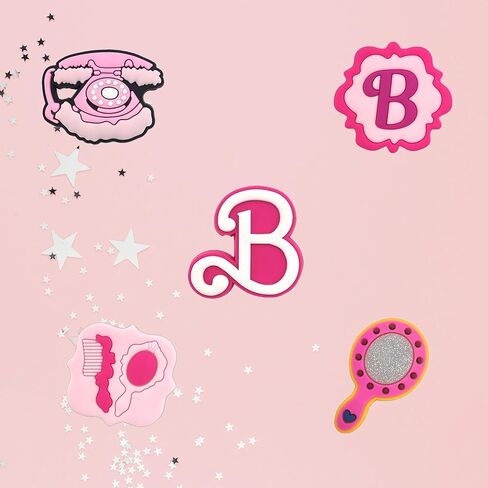 20 قطعة من سحر أحذية Preppy الوردية، سحر إكسسوارات الأحذية اللطيفة للمراهقين والأطفال البالغين، سحر تزيين الأحذية الجمالية لصنادل الانسداد، هدايا الحفلات الوردية in Kuwait