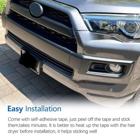 طقم تعتيم مصبغة لسيارة 4Runner Limited، شبكة مصد أمامي لسيارة Toyota 4Runner Limited 2016-2024 ملحقات إدراج غطاء حماية قولبة مجموعة من 6 قطع ABS غير لامع (تناسب فقط محدود) in Kuwait