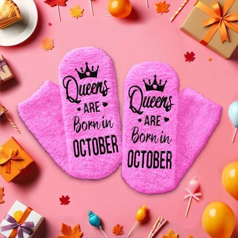 HAPPYPOP September October Birthday Gifts for Women - Birthday Socks Birthday Presents Gifts for Women Female in Saudi Arabia