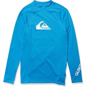 Quiksilver Boys' Youth All Time Long Sleeve Rashguard Surf Shirt 50+ UPF in Kuwait