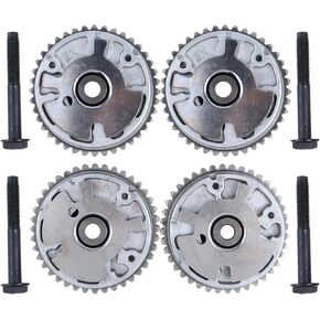 Variable Timing Camshaft Phaser Gear Sprocket Intake and Exhaust Compatible with Buick Chevy Cadillac GMC Replace#12603744 12603745 12606653 4pcs