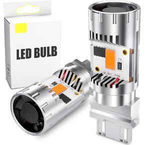 2024 New CANBUS 3157/3156 LED Bulb Amber Yellow Turn Signal Lights,Anti Hyper Flash Built-in Resistor Error Free,3056 3057 4057 4157 LED Bulb Replacement,Pack of 2