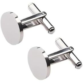 2PC CLASSIC MEN'S CUFFLINKS TITANIUM CUFFLINKS GOLD STEEL ROSE GOLD BLACK 20MM WEDDING CUFFLINKS