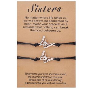 Best Friend Bracelets for 2 Interlocking Circles Bracelet Friendship Bracelets Bff Bracelets for 2 Matching Bracelets for Best Friends Christmas Birthday Gifts (A)