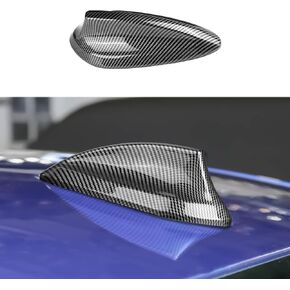 for BMW Shark Fin Antenna Cover, Car ABS Carbon Fiber Style Antenna Toppers Adhesive Tape Base Exterior Decoration Compatible with BMW F22 F30 F35 F34 F32 F33 G30 G22 M2 M3 M4 M5