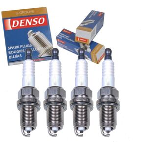 4 pc DENSO Standard U-Groove Spark Plugs compatible with Toyota Camry 2.2L 2.4L L4 1992-2011