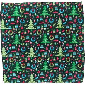 CTM® Trendy Christmas Pattern Holiday Print Bandana