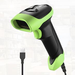 Handheld USB 2D Barcode Scanner Reader for Computers, NetumScan Handheld Wired Automatic QR Bar Code Scanners for Mobile Payment, Store, Supermarket, Warehouse