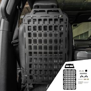 Seat Back Molle Panel Compatible with 2015-2024 Ford F150 Seat Back Organizers Cargo Storage Shelf Seat Panel Storage Organizer 2023 Ford F-150 Accessories (One Piece)