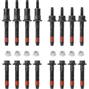 6505257AA Exhaust Manifold Stud Bolt & Nut Kits for 99-09 Jeep Grand Cherokee, 06-09 Commander/07-09 Aspen /00-08 Dodge Ram Durango Dakota/ 06-07 Mitsubishi Raider 4.7L V8 Replaces# 6504331