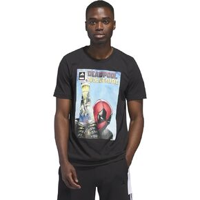 adidas Men's Marvel Deadpool and Wolverine Graphic T-Shirt