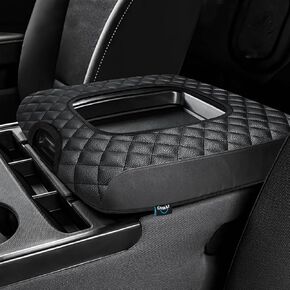 Center Console Cover Fit for Chevy Silverado 2014 2015 2016 2017 2018 with 40/20/40 Jump Seat Console, Car Armrest Seat Box Cover, Car Accessories (ONLY for Split Bench Jump Seat)