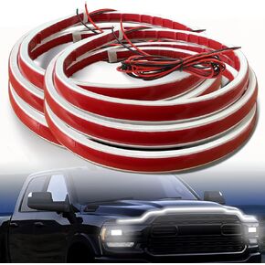 Car Hood Light Strip Dynamic Car LED Strip Light 71 inches Exterior Flexible Daytime Running Light Strip for Car,Truck,SUV (2 Pieces)