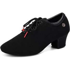 YKXLM Women Standard Practice Social Dance Sneaker Beginner Dance Practice Shoes for Women Low Heel Ballroom