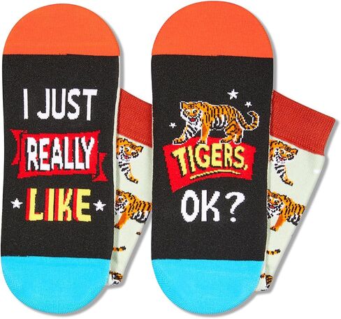 HAPPYPOP Wild Animal Socks For Men Women; Owl Tiger Koala Gifts, Owl Tiger Cheetah Socks in Saudi Arabia