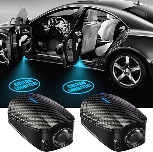 2PCS Car Door Light Projector ， Car Door Projector Rechargeable HD Car Welcome Courtesy Ghost Shadow Lamp Fit for Cars (for DO-D-GE) in Saudi Arabia