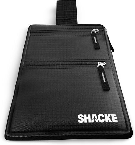 Shacke Hidden Travel Belt Wallet w/RFID Blocker (Black with Black Strap) in Kuwait