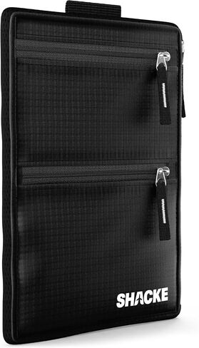 Shacke Hidden Travel Belt Wallet w/RFID Blocker (Black with Black Strap) in Kuwait