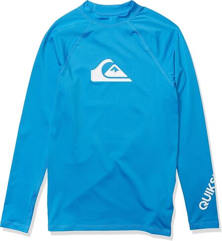 Quiksilver Boys' Youth All Time Long Sleeve Rashguard Surf Shirt 50+ UPF in Saudi Arabia