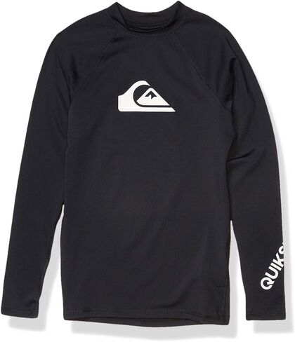 Quiksilver Boys' Youth All Time Long Sleeve Rashguard Surf Shirt 50+ UPF in Saudi Arabia