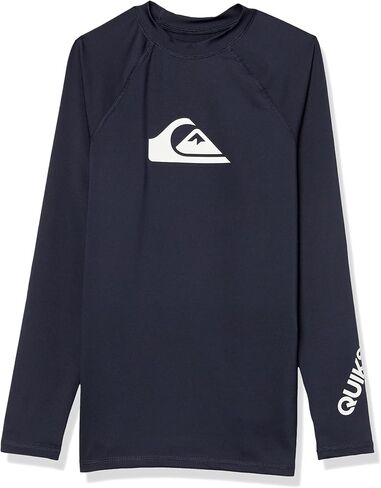 Quiksilver Boys' Youth All Time Long Sleeve Rashguard Surf Shirt 50+ UPF in Saudi Arabia
