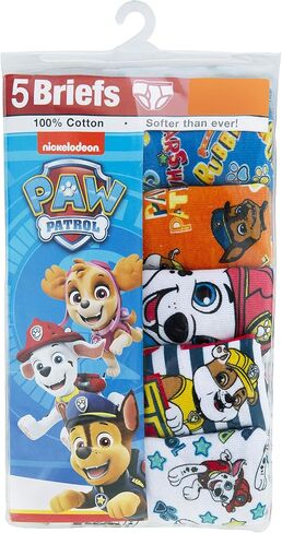 Paw Patrol Boys' 100% Combed Cotton Underwear Multipacks with Chase, Skye, Rubble & More in Sizes 18m, 2/3t, 4t, 4, 6, 8 in Saudi Arabia