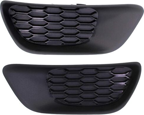 For Dodge Grand Caravan Fog Light Cover 2011-2019 Driver and Passenger Side Pair/Set | Grille Bezel | Bumper Cover | Black | CH1038129 + CH1039129 | 68100709AA + 68100708AA in Saudi Arabia