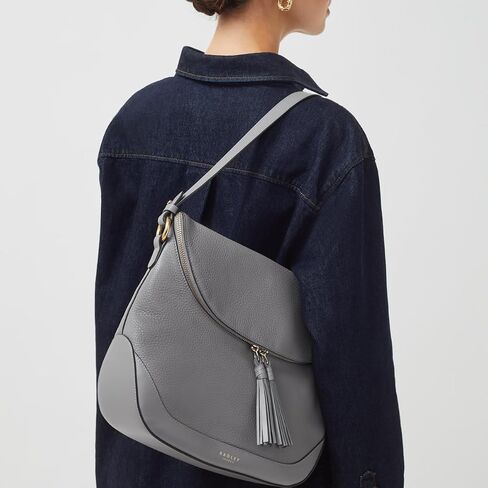 RADLEY London Milligan Street - حقيبة كتف جلدية نسائية - محفظة متوسطة الحجم - حقيبة يد كتف نسائية in Saudi Arabia