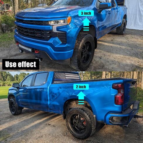 RYANSTAR RACING 3" Front 2" Rear Leveling Lift Kit Compatible with JEEP Cherokee XJ 2WD 4WD 1984-2001 3" Front Lift Spring Spacers & 2" Rear Lift Shackles Full Leveling Suspension Lift Kit in Saudi Arabia