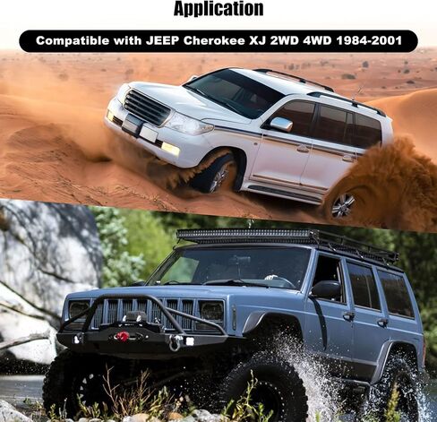 RYANSTAR RACING 3" Front 2" Rear Leveling Lift Kit Compatible with JEEP Cherokee XJ 2WD 4WD 1984-2001 3" Front Lift Spring Spacers & 2" Rear Lift Shackles Full Leveling Suspension Lift Kit in Saudi Arabia