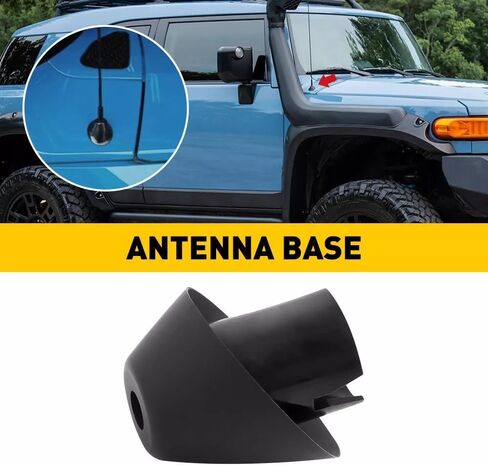 قاعدة مطاطية لزخرفة الهوائي لسيارة Toyota FJ Cruiser 07-14، زينة هوائي راديو السيارة - استبدل إطار قاعدة تثبيت الراديو اليدوي 86392-35031 in Kuwait