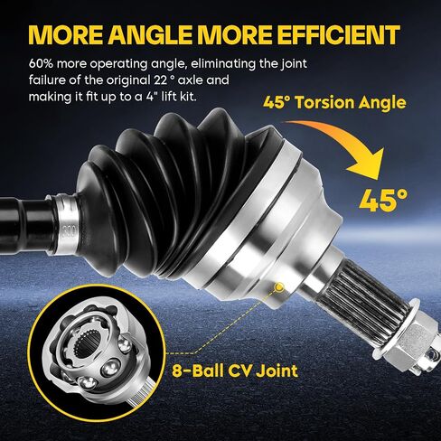Rear Heavy Duty CV Axle Shaft for Polaris RZR XP/ XP4 1000 EPS 2016-2022, RZR XP/ XP4 Turbo 2016 2017 2018 2019 ‎‎‎1333439, 1333944, 1333858 ‎‎‎ATV Powersports Drive Axles - 1 Pair in Saudi Arabia