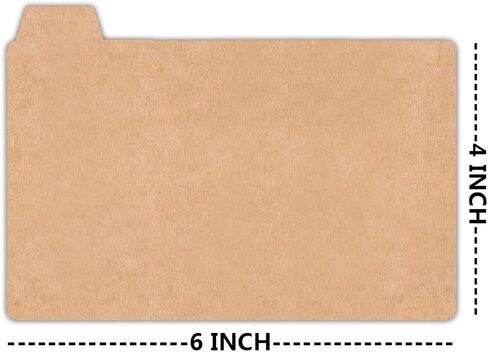 Index Card Box Dividers 4x6",Index Card Guide Set with Number Alphabet Weekly Monthly Sticker,50 Pcs Per Pack in Saudi Arabia