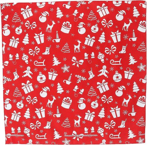 CTM® Variety Christmas Pattern Holiday Print Bandana in Saudi Arabia