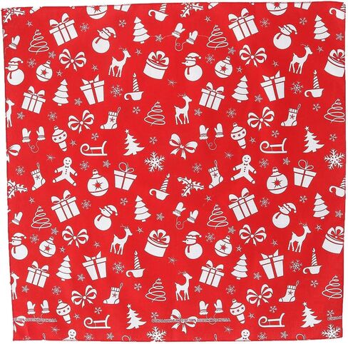 CTM® Variety Christmas Pattern Holiday Print Bandana in Saudi Arabia