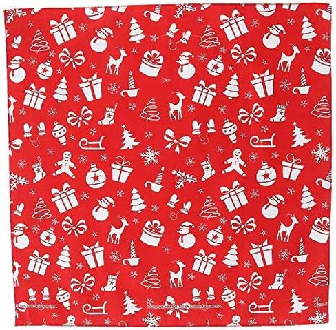 CTM® Variety Christmas Pattern Holiday Print Bandana in Saudi Arabia