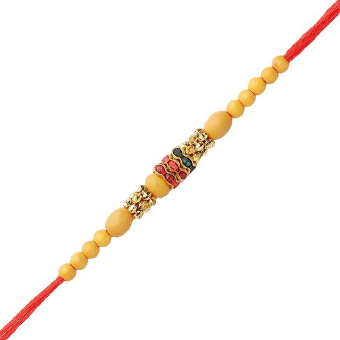 Aditri Creation Rakhi Lumba set of 2 Rakhi for Brother and Bhabhi Bhaiya Bhai Rakhi Set of 2 Couple Pair Rakhi Dora Thread gift Pack for gifts Rakhi Bracelet for Veera Brother Sister Festival Rakhi in Saudi Arabia