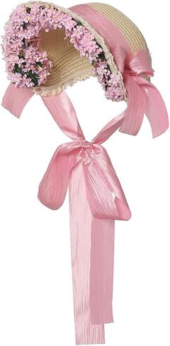COSDREAMER Victorian Hat Girls Women Tea Party Sun Hat Straw Hats Small Hat in Saudi Arabia